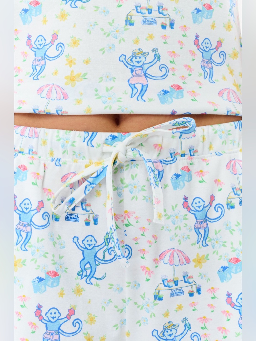 Roller Rabbit Monkey Mischa Tank Pajama Set - Picture 4 of 16